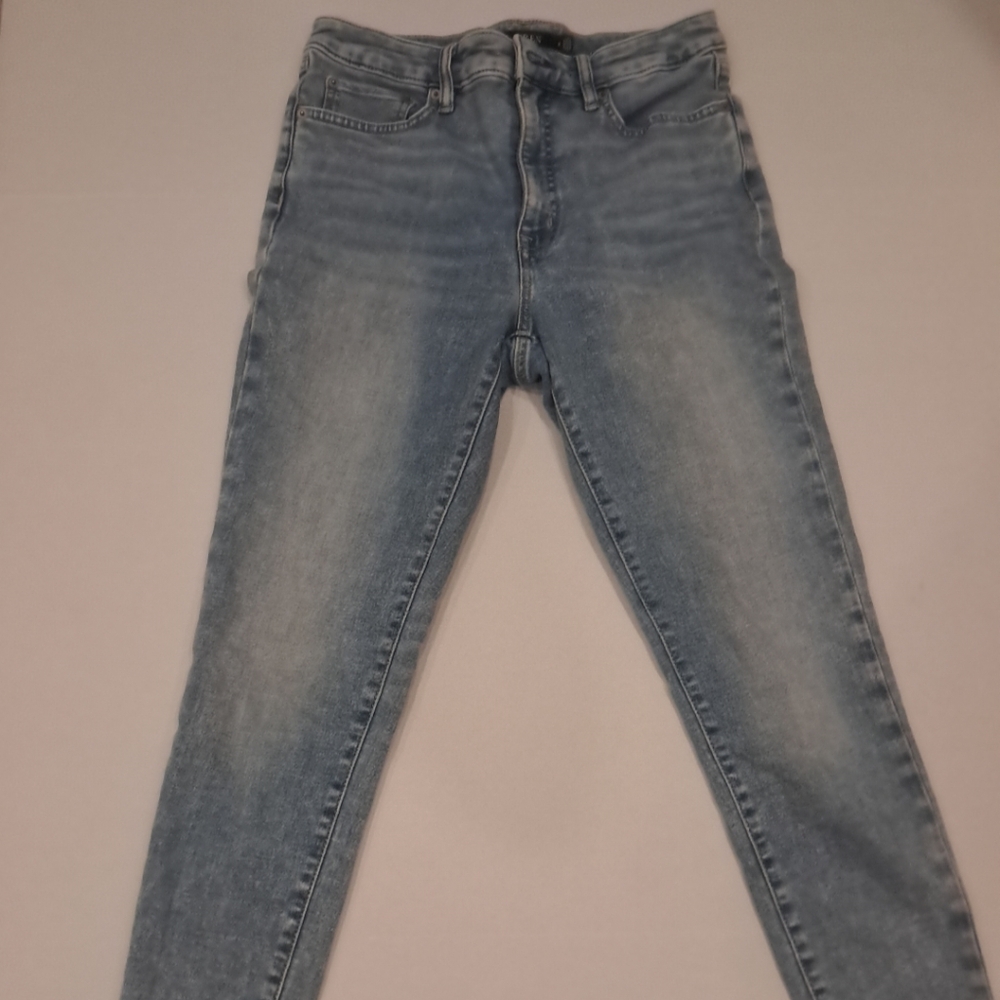 Ralph Lauren Black Label Womens Sz 8 Mid Rise Straight Super Stretch Light Jean